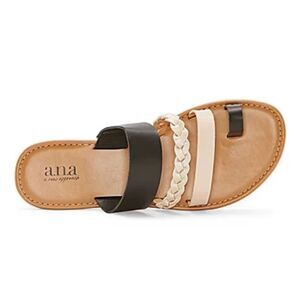 a.n.a. Flat strappy sandal size 7.